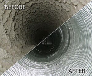 Top 7 Benefits of Professional Duct Cleaning in Raleigh, NC 1 Before and after professional duct cleaning in a Raleigh NC home