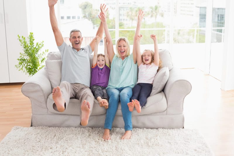 Top 7 Benefits of Professional Duct Cleaning in Raleigh, NC 4 Family enjoying clean air after allergy-relief duct cleaning in Raleigh