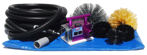HEPA vacuum and agitation tools used for duct cleaning in new Wake County home