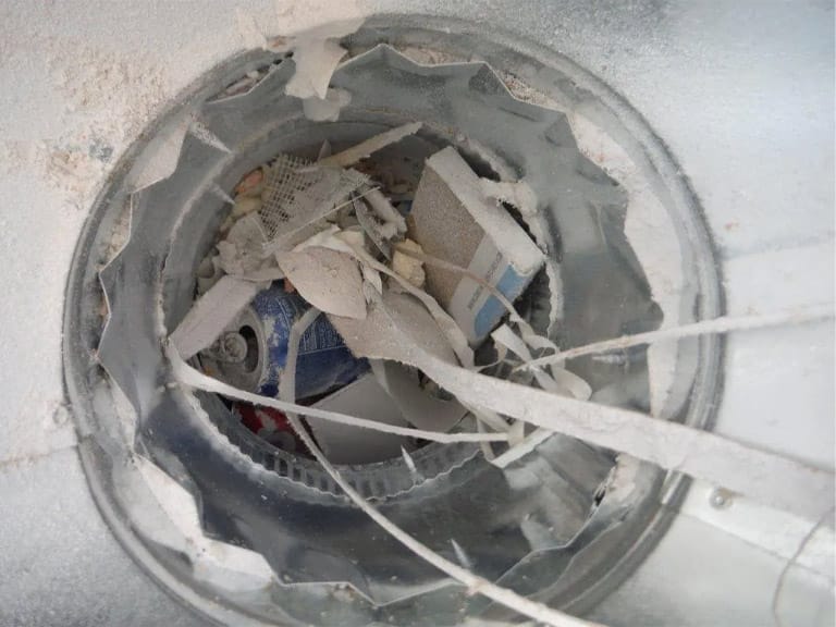 Construction dust in HVAC system