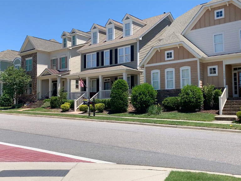 Amberly Cary NC modern energy-efficient homes with sidewalks and amenities—ideal for new construction duct cleaning and indoor air quality services