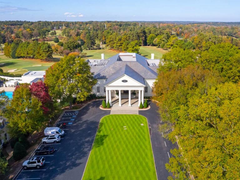 Country Club Hills Raleigh NC – luxury estate homes with mature trees and multi-zone HVAC systems ideal for professional air duct cleaning