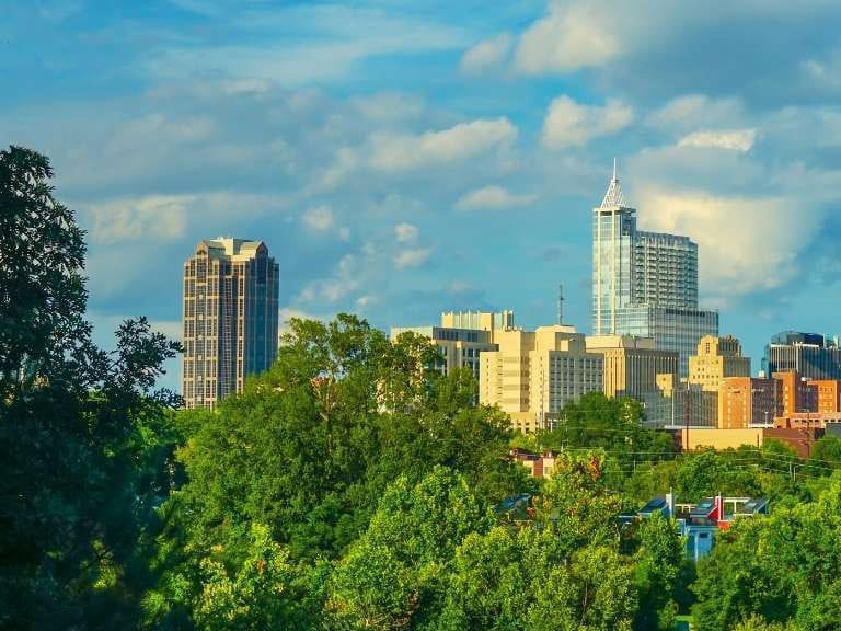 Picture of Raleigh from the sky